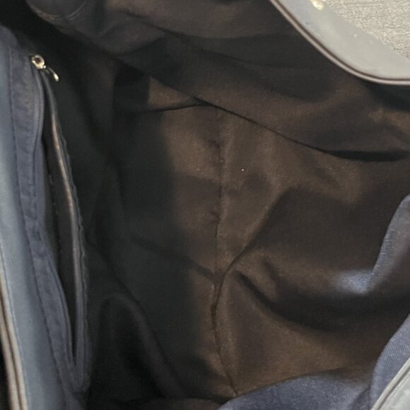 Geir Ness Vegan Navy Blue Shoulder Bag - Picture 4 of 5